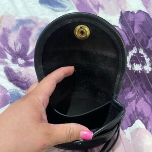 Coach vintage classic mini belt bag black